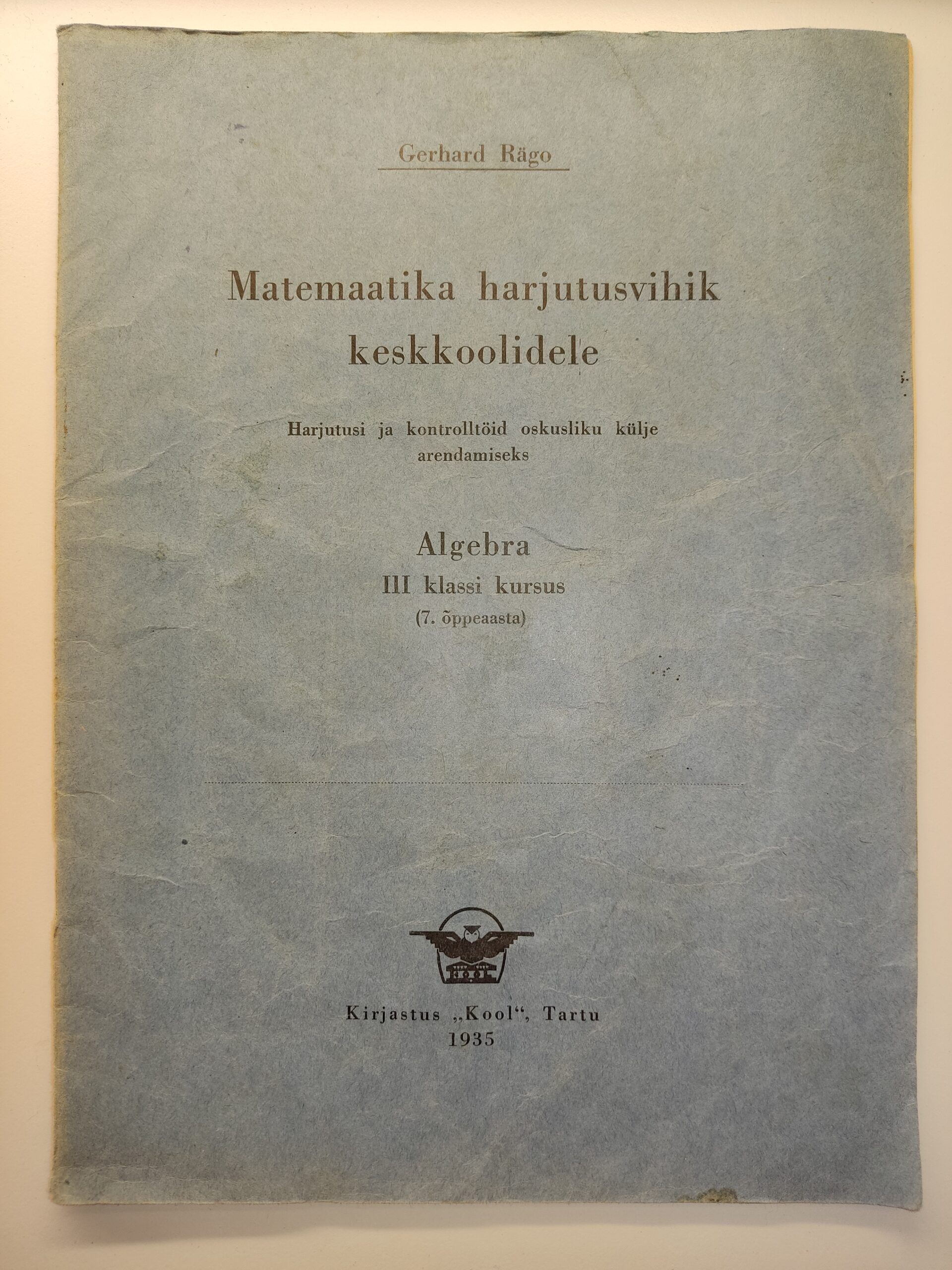 Matemaatika harjutusvihik keskkoolidele
