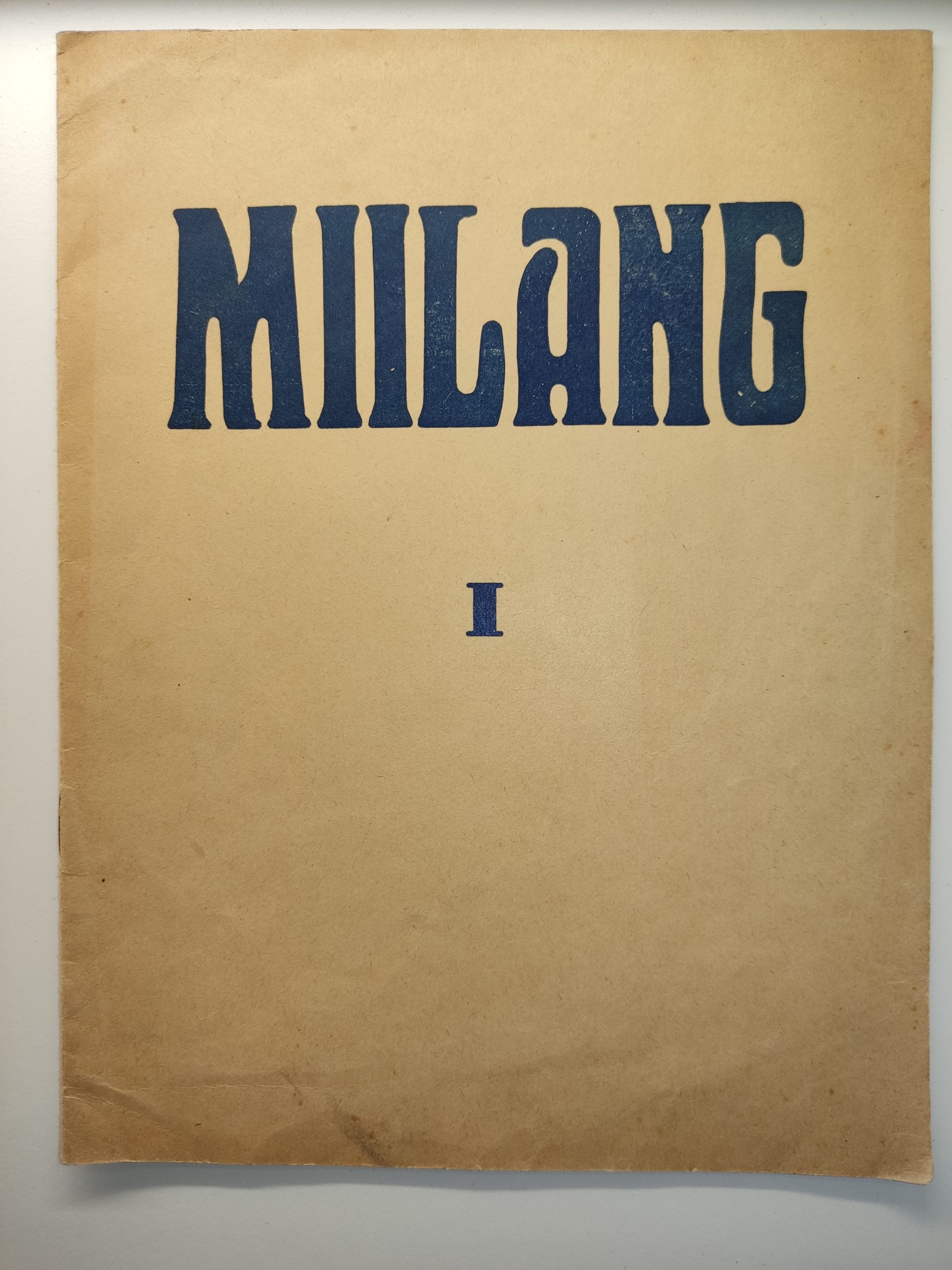 Miilangu esimene väljaanne 1926. aastal